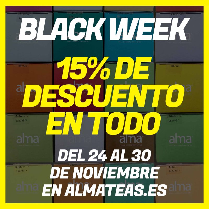 Black Week en Alma — ¡15% de descuento!