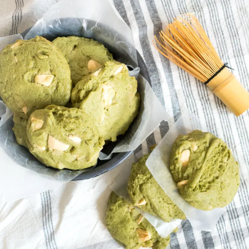 Cookies de Matcha y Chocolate Blanco