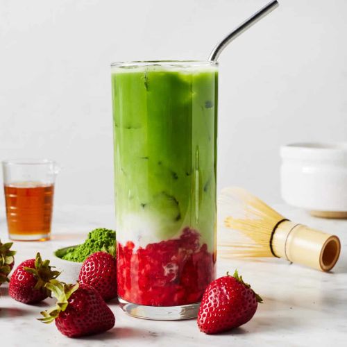 Strawberry Matcha Latte